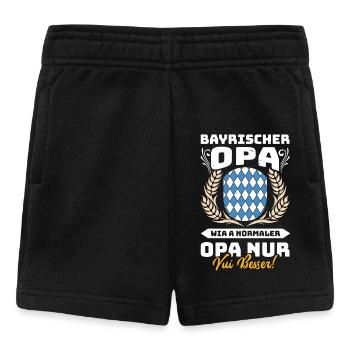 BAYERISCHER OPA WIA A NORMALER OPA NUR BESSER - Baby Shorts - Schwarz - Vorne
