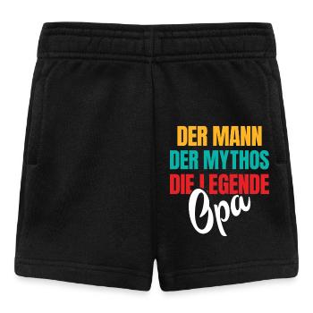Großvater DER MANN DER MYTHOS DIE LEGENDE - Baby Shorts - Schwarz - Vorne
