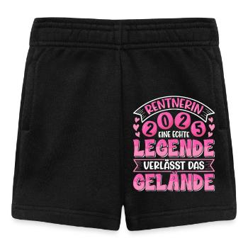 RENTNERIN 2025 EINE LEGENDE VERLÄSST DAS GELÄNDE - Baby Shorts - Schwarz - Vorne