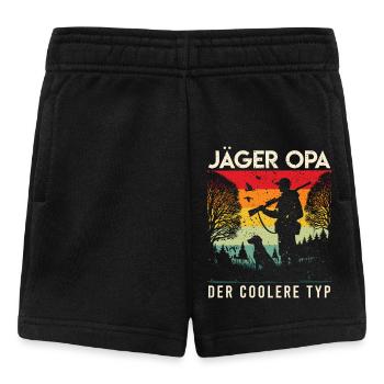 JÄGER OPA DER COOLERE TYP Lustiges Großvater - Baby Shorts - Schwarz - Vorne