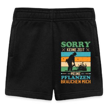 Großvater SORRY KEINE ZEIT MEINE PFLANZEN Lustig - Baby Shorts - Schwarz - Vorne