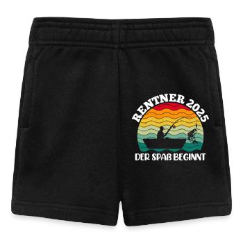 RENTNER 2025 DER SPAß BEGINNT Lustiges Renten - Baby Shorts - Schwarz - Vorne