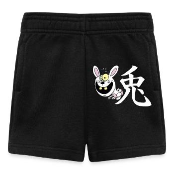 Crazy Rabbit Manga - Baby Shorts - Schwarz - Vorne