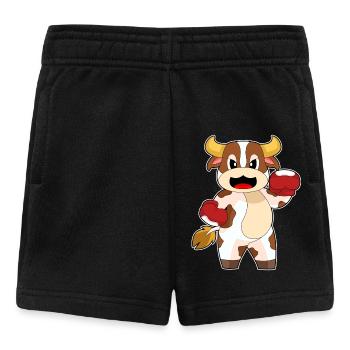 Kuh Boxer Boxhandschuhe Boxen - Baby Shorts - Schwarz - Vorne