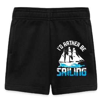Segelboot Segler - Baby Shorts - Schwarz - Vorne