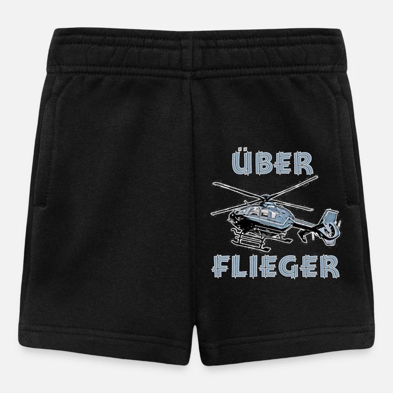 High-flyer helicopter - Baby Shorts - black