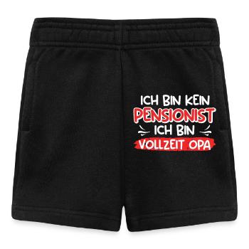 Opi BIN KEIN PENSIONIST ICH BIN VOLLZEIT OPA - Baby Shorts - Schwarz - Vorne