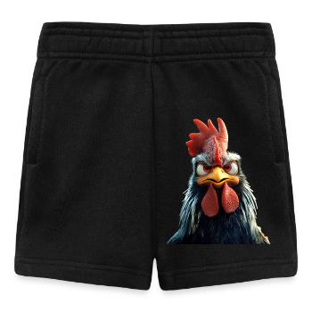Coq Poulet Papa Poulailler Papa Poulet fermier Poulets - Short Bébé - noir - Devant