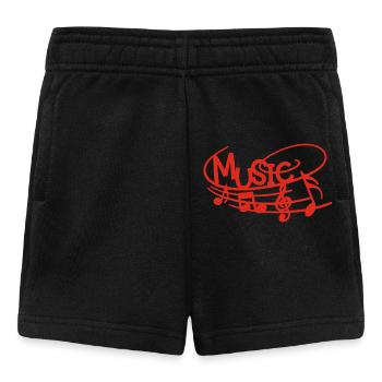 Music in the skin (red) - Baby Shorts - black - Front