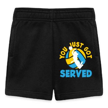 Volleyball Du Wurdest Gerade Bedient - Baby Shorts - Schwarz - Vorne