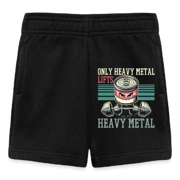 Seulement Heavy Metal Lifts Fitness Drôle Cadeau - Short Bébé - noir - Devant