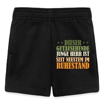 Rentner DIESER GUTAUSSEHENDE JUNGE HERR IST IM - Baby Shorts - Schwarz - Vorne