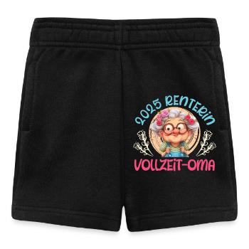 2025 RENTNERIN VOLLZEIT OMA Lustiges Großmutter - Baby Shorts - Schwarz - Vorne