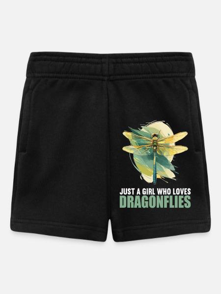 Libellen Libelle - Baby Shorts - Schwarz