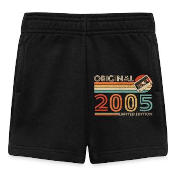 Original 2005 Vintage Anniversaire Rétro - Short Bébé - noir - Devant