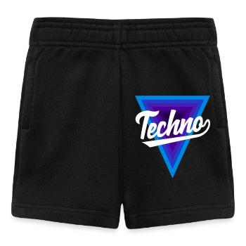 Techno Liebhaber Dreiecks-Design - Baby Shorts - Schwarz - Vorne