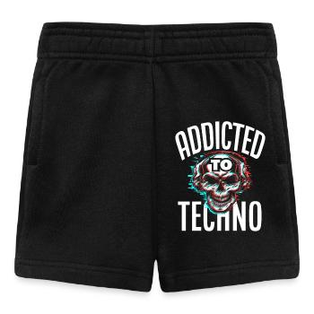 Addicted To Techno Für Techno Lover - Baby Shorts - Schwarz - Vorne