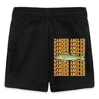 Angler Outfit ZANDER ANGLER Geburtstag Angeln - Baby Shorts - Schwarz - Vorne