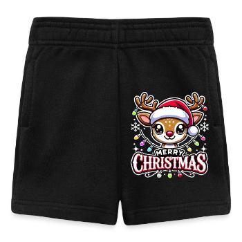 Merry Christmas Reindeer Happy Xmas Family - Baby Shorts - black - Front