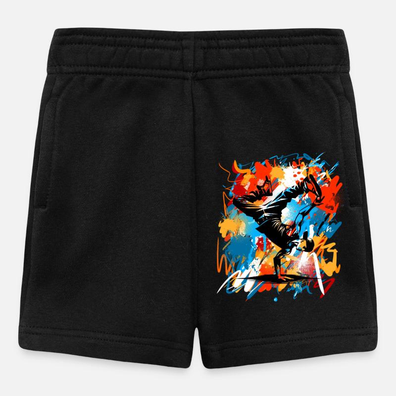 Breakdance - Baby Shorts - Schwarz
