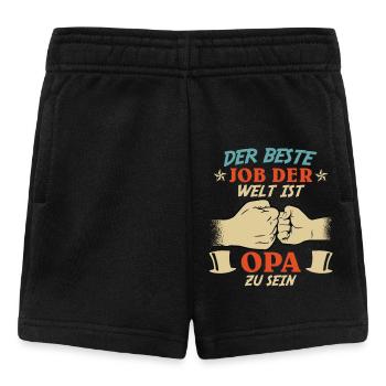 Opi DER BESTE JOB DER WELT IST OPA ZU SEIN - Baby Shorts - Schwarz - Vorne