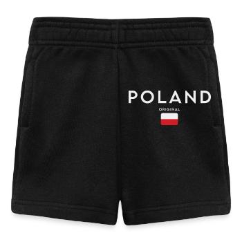 Flagge Polens, Polnischer Stolz - Baby Shorts - Schwarz - Vorne