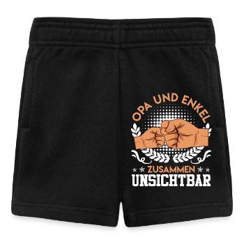 OPA UND ENKEL ZUSAMMEN UNSICHTBAR Lustiges - Baby Shorts - Schwarz - Vorne