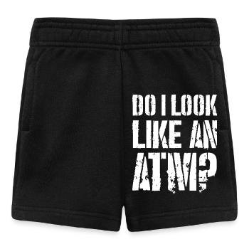 do I look like an atm funny shirt - Baby Shorts - black - Front