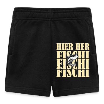 Angeln Hobby KOMM HER FISCHI FISCHI FISCHI Lustig - Baby Shorts - Schwarz - Vorne