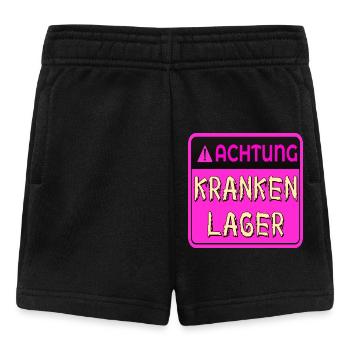 GUTE BESSERUNG KRANKENLAGER - Baby Shorts - Schwarz - Vorne