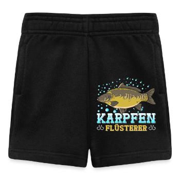 Angeln Hobby KARPFEN FLÜSTERER Lustiges Angler - Baby Shorts - Schwarz - Vorne
