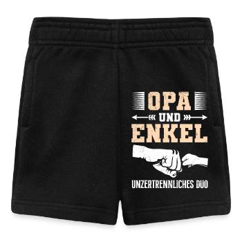 OPA UND ENKEL UNZERTRENNLICHES DUO Lustiges - Baby Shorts - Schwarz - Vorne