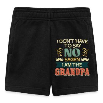 Opi MUSS NICHT NEIN SAGEN BIN DER OPA Lustiges - Baby Shorts - Schwarz - Vorne