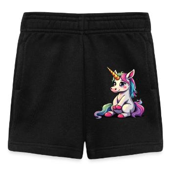 Mignon Licorne Idée Cadeau Magique Licorne Fans - Short Bébé - noir - Devant