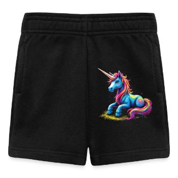 Mignon Licorne Idée Cadeau Magique Licorne Fans - Short Bébé - noir - Devant