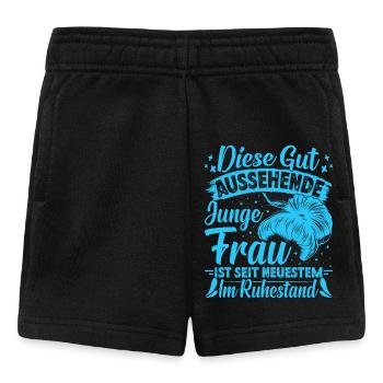 Rentnerin DIESE GUT AUSSEHENDE JUNGE FRAU IM - Baby Shorts - Schwarz - Vorne