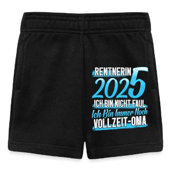 RENTNERIN 2025 VOLLZEIT OMA Lustiges Großmutter - Baby Shorts - Schwarz - Vorne