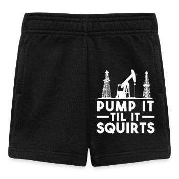 Pomp Het Totdat Het Spuit Olie Pompen Humor - Baby shorts - zwart - Voor