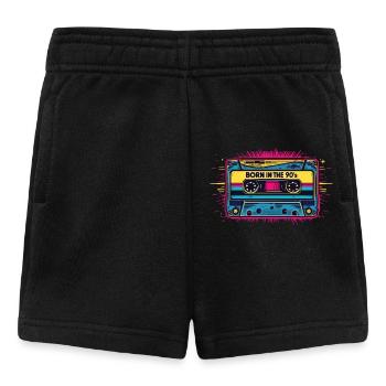 Né dans les années 90 Cassette Look rétro Fans des années 90 - Short Bébé - noir - Devant