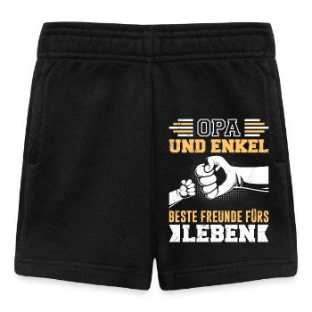 OPA UND ENKEL BESTE FREUNDE FÜRS LEBEN Opi - Baby Shorts - Schwarz - Vorne