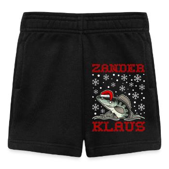 Lustiges Weihnachten Angler Zander - Baby Shorts - Schwarz - Vorne