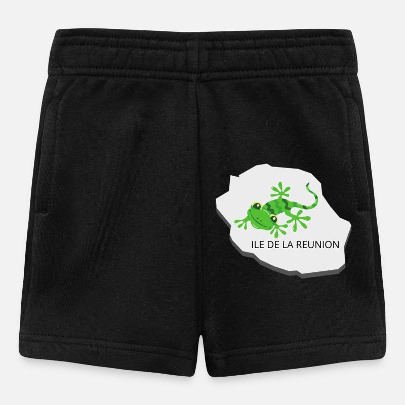 Grenouille tropicale Réunion - Short Bébé - noir