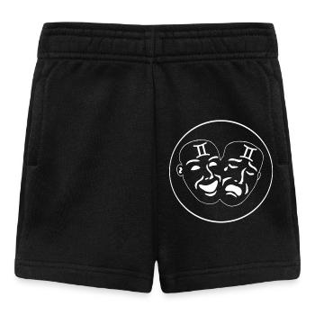Zwillinge Sternzeichen (weiß) - Baby Shorts - Schwarz - Vorne