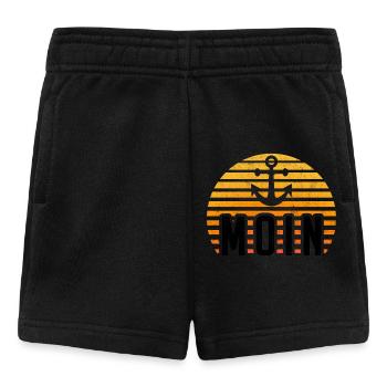 Moin Hamburg Anker Hamburger Hafen Fan Stadt HH - Short Bébé - noir - Devant