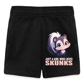 Stinktiere Stinktier - Baby Shorts - Schwarz - Vorne