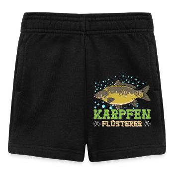 Angeln Hobby KARPFEN FLÜSTERER Lustiges Angler - Baby Shorts - Schwarz - Vorne