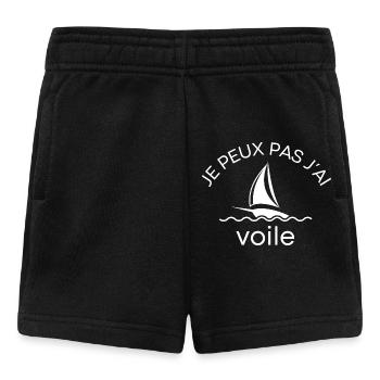 Je peux pas j'ai voile - Short Bébé - noir - Devant