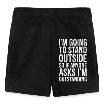 I'm going to stand outside so If anyone asks - Short Bébé - noir - Devant