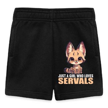 Servale Serval - Baby Shorts - Schwarz - Vorne