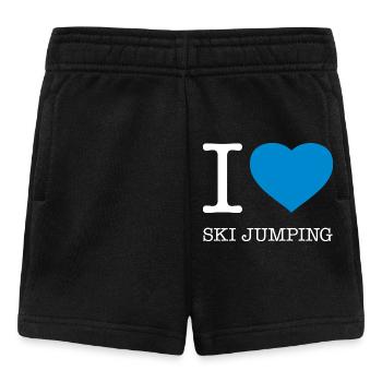 J’ADORE LE SAUT À SKI - Short Bébé - noir - Devant
